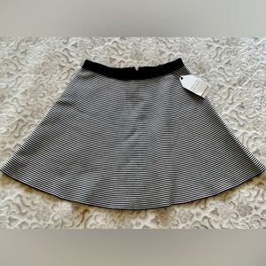 Striped A line skirt